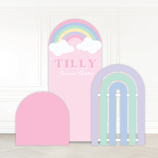 Rainbow Pastel Trio Backdrops