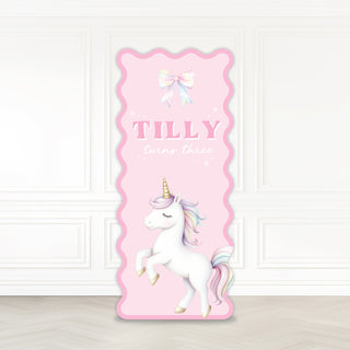 Pastel Unicorn 6ft Birthday Backdrop