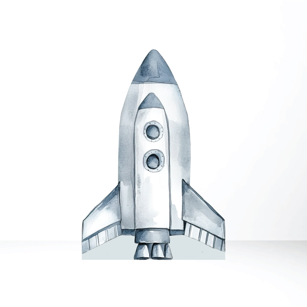 Space Rocket Cut Out | 3ft or 4ft Party Decor – Cardboard Kustomz