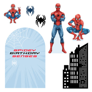Spider Hero Mini 4ft Birthday Bundle, DIY Party Pack