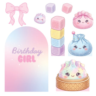 Squishy Friends Mini 4ft Birthday Bundle, DIY Party Pack