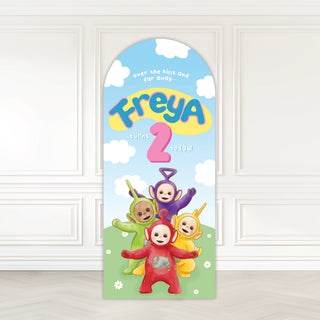 Teletubbies Friends Birthday Backdrop