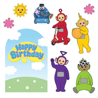 Teletubbies Mini 4ft Birthday Bundle, DIY Party Pack