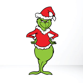 Green Christmas Monster Cut Out