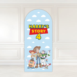 Toy Character Birthday Backdrop