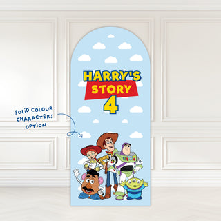 Toy Character Birthday Backdrop