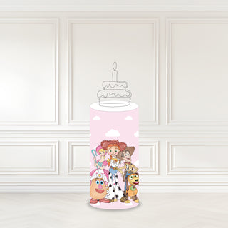 Toy Pink Cake Stand, Cake Plinth