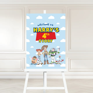 Toy Birthday Welcome Sign
