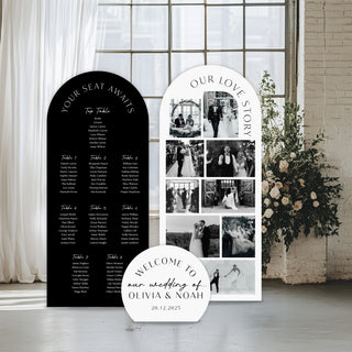 Wedding Photo Table Plan Backdrops