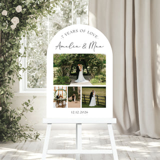 Wedding/Engagement Photo Welcome Sign