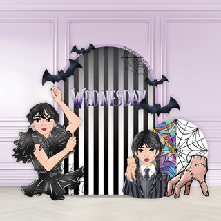 Wednesday Addams Mini 4ft Birthday Bundle, DIY Party Pack