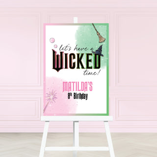 Wicked Birthday Welcome Sign