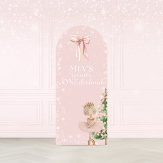 Pink Winter Onderland 6ft Backdrop