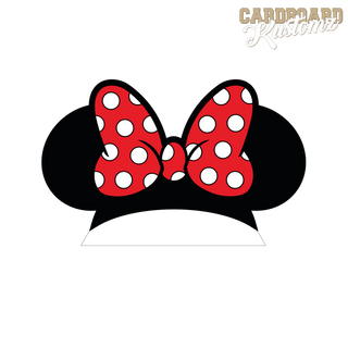 Minnie Ears BackdropTopper, Mouse Ears Backdrop Topper. Minnie Ears Cut Out image 1