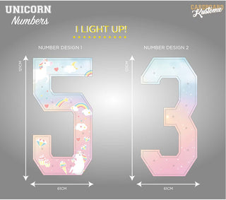 Unicorn LED Numbers or Letters image 0