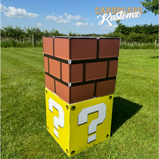 Super Mario Theme Printed Cubes, Party Blocks, Party Decorations image 0