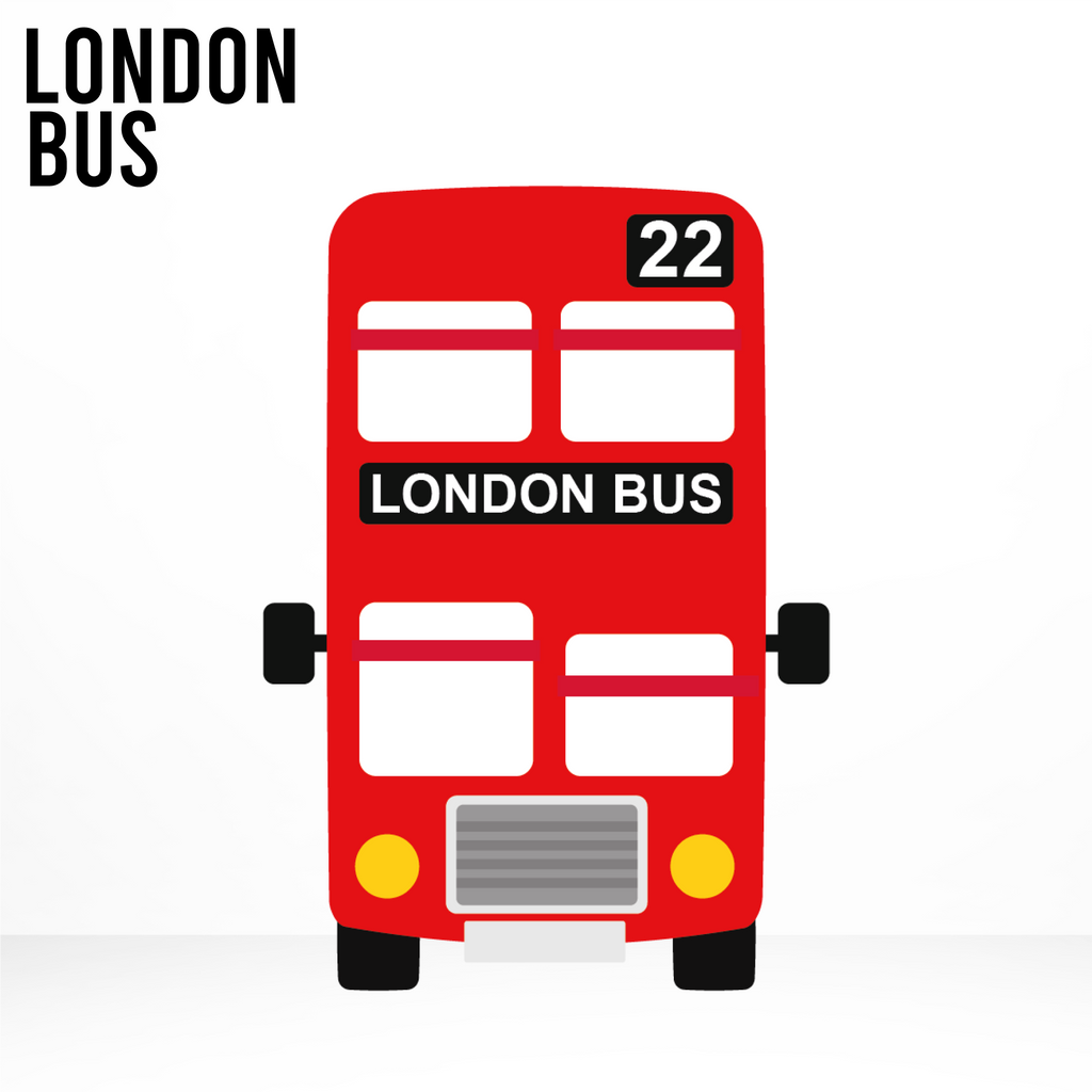 Customisable London Bus Cut Out, Bus Cardboard Cut Out – Cardboard Kustomz