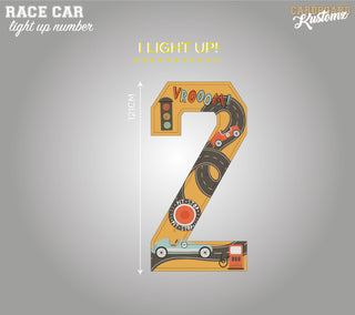 Race Car LED Numbers or Letters image 0