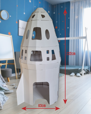 Rocket Ship White Or Printed image 1