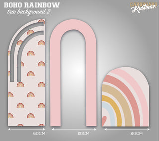 Customisable Boho Rainbow Photo, Party, Back Drops - Trio image 0