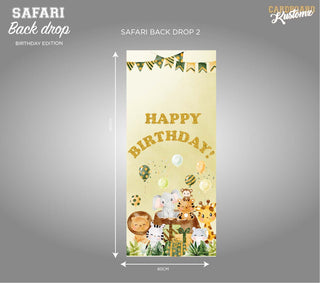 Baby Safari Backdrop - Birthday image 0