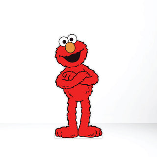 Elmo Standing Cut-Out | Freestanding red Elmo character display for Sesame Street birthday party decorations