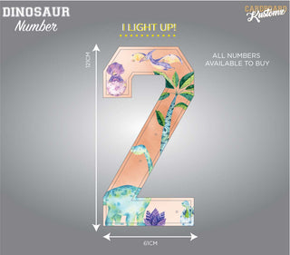 Dinosaur LED Numbers or Letters image 0