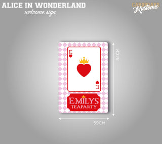 Alice In Wonderland A1 Welcome Sign, Welcome Board image 0