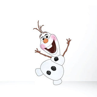 Olaf Frozen Standing Cut-Out | Freestanding snowman character display for Frozen birthday party decorations